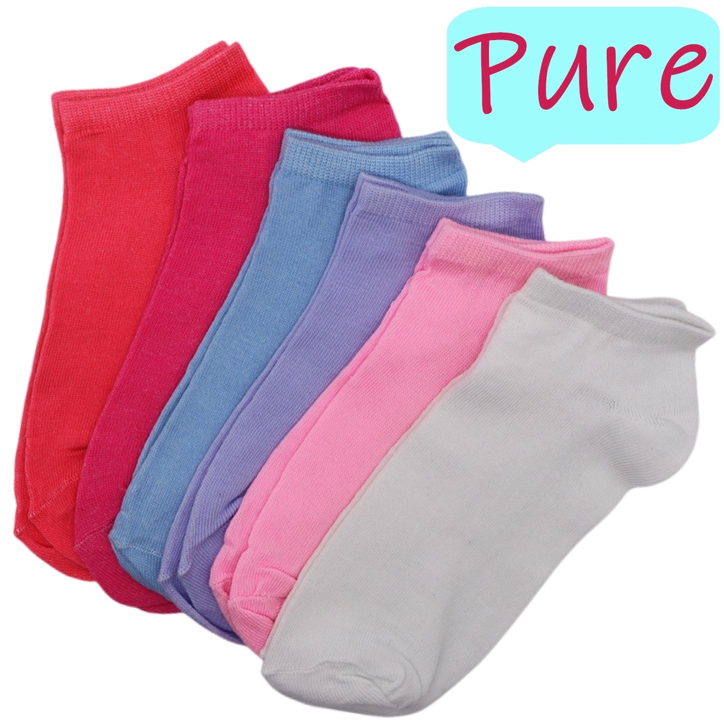 6 Pairs Candy Color Ankle Socks, Soft & Lightweight Breathable Low Cut Socks, Women's Stockings & Hosiery