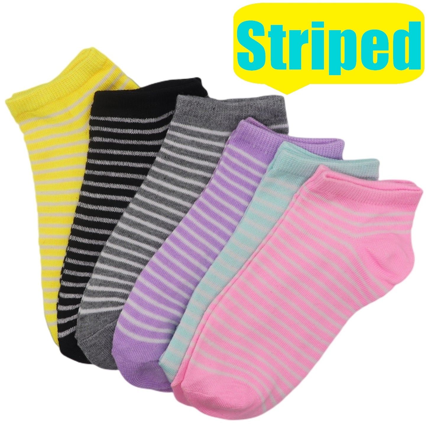 6 Pairs Candy Color Ankle Socks, Soft & Lightweight Breathable Low Cut Socks, Women's Stockings & Hosiery