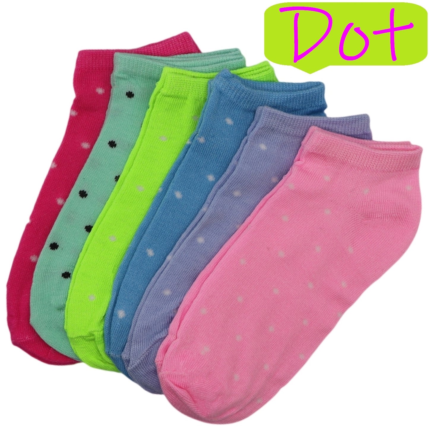 6 Pairs Candy Color Ankle Socks, Soft & Lightweight Breathable Low Cut Socks, Women's Stockings & Hosiery