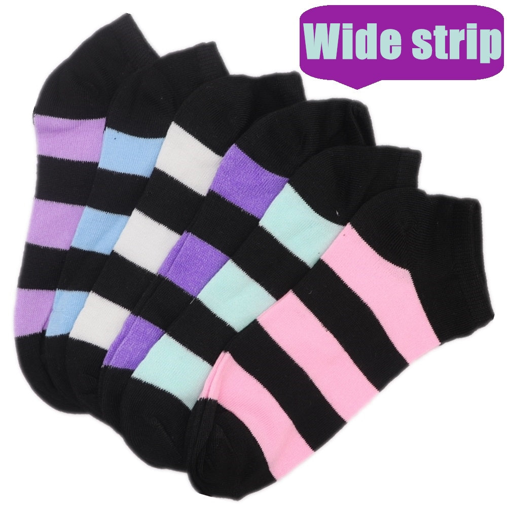 6 Pairs Candy Color Ankle Socks, Soft & Lightweight Breathable Low Cut Socks, Women's Stockings & Hosiery