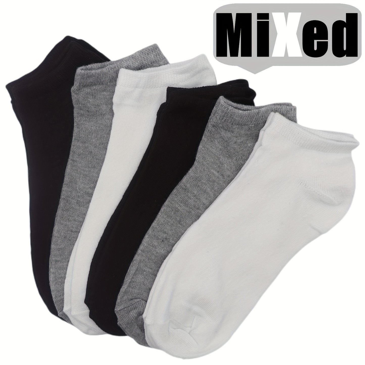 6 Pairs Candy Color Ankle Socks, Soft & Lightweight Breathable Low Cut Socks, Women's Stockings & Hosiery