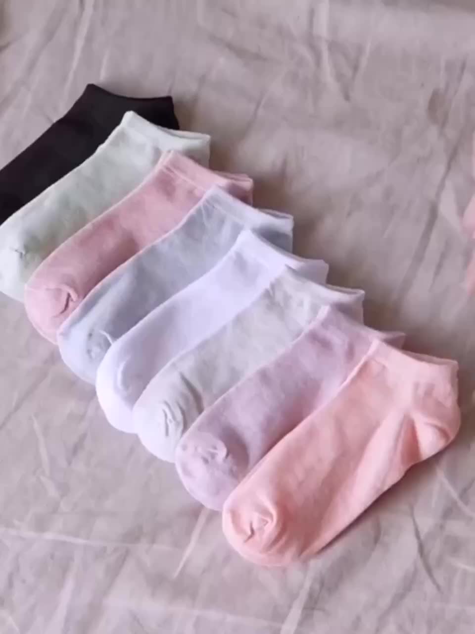 6 Pairs Candy Color Ankle Socks, Soft & Lightweight Breathable Low Cut Socks, Women's Stockings & Hosiery