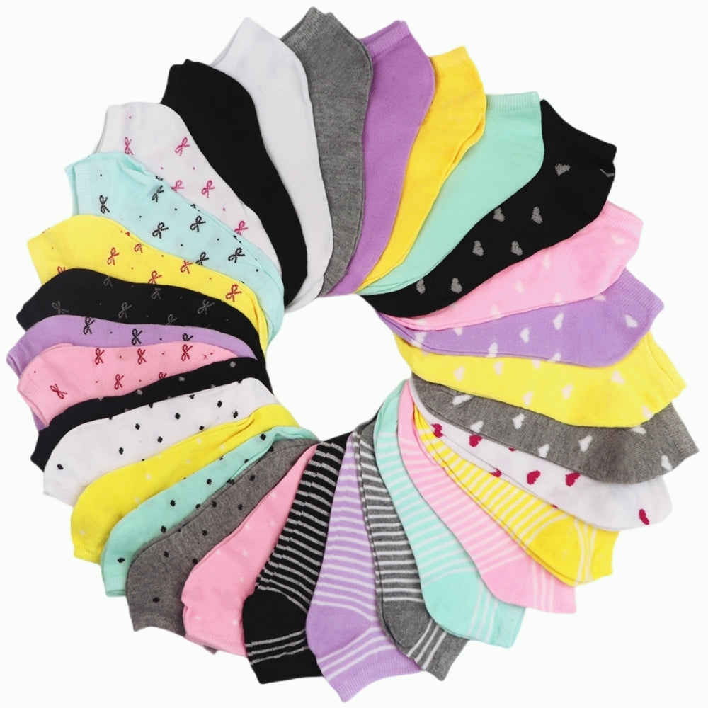 6 Pairs Candy Color Ankle Socks, Soft & Lightweight Breathable Low Cut Socks, Women's Stockings & Hosiery