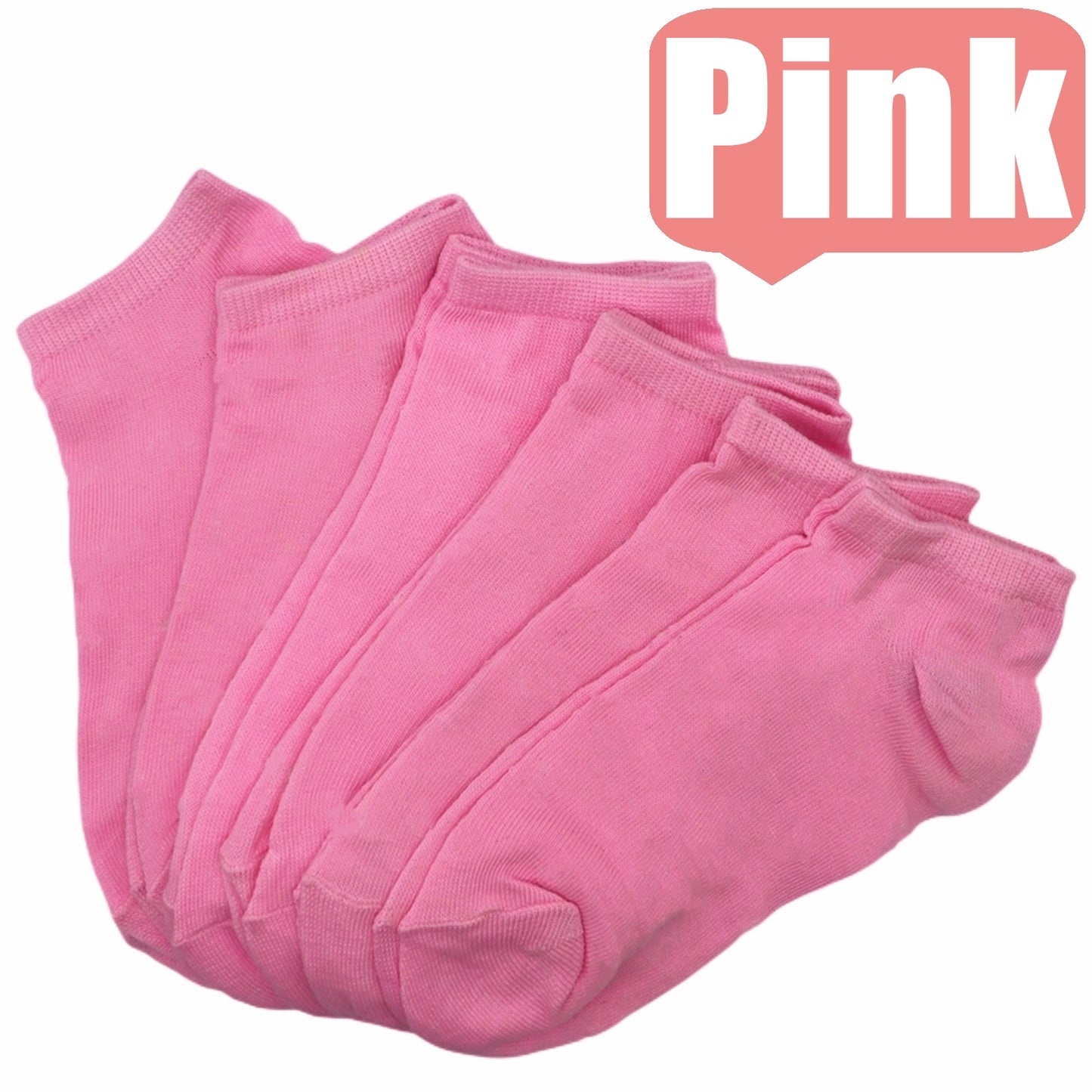 6 Pairs Candy Color Ankle Socks, Soft & Lightweight Breathable Low Cut Socks, Women's Stockings & Hosiery