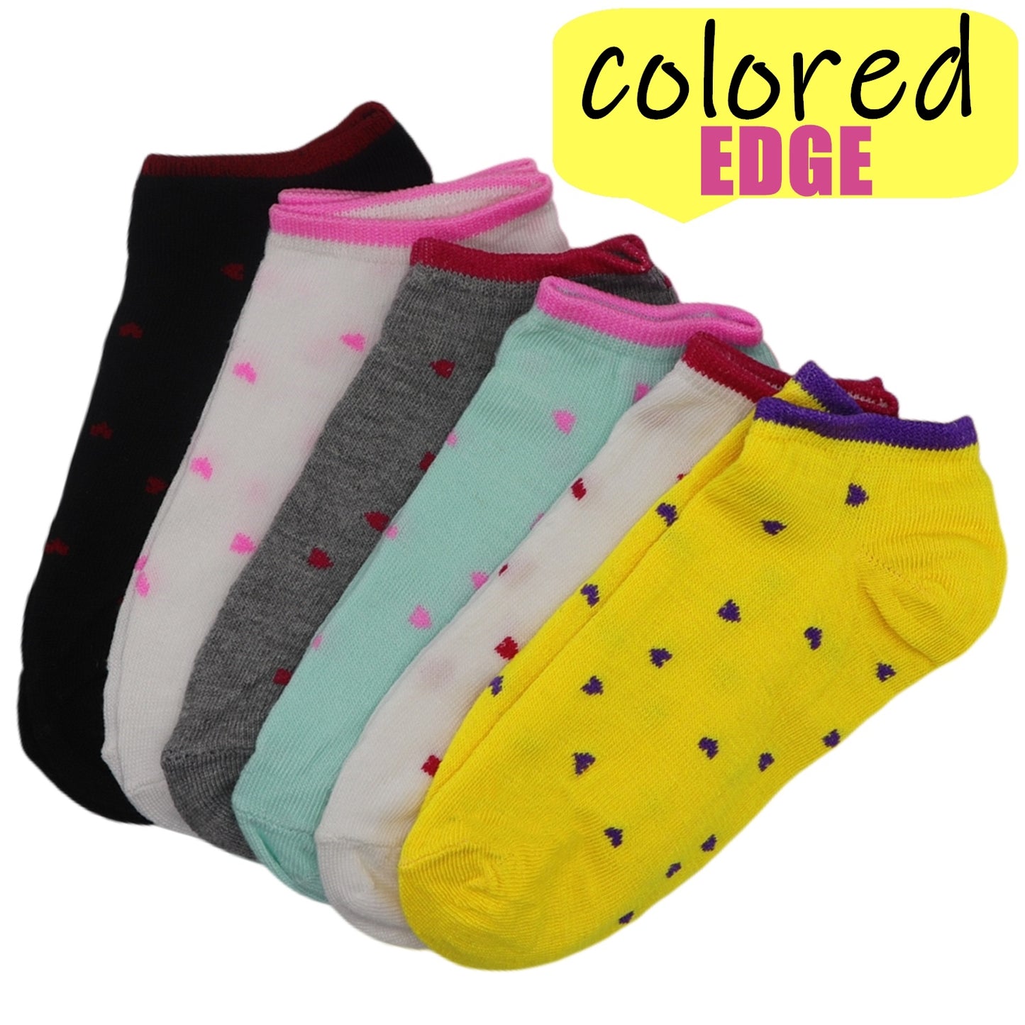6 Pairs Candy Color Ankle Socks, Soft & Lightweight Breathable Low Cut Socks, Women's Stockings & Hosiery